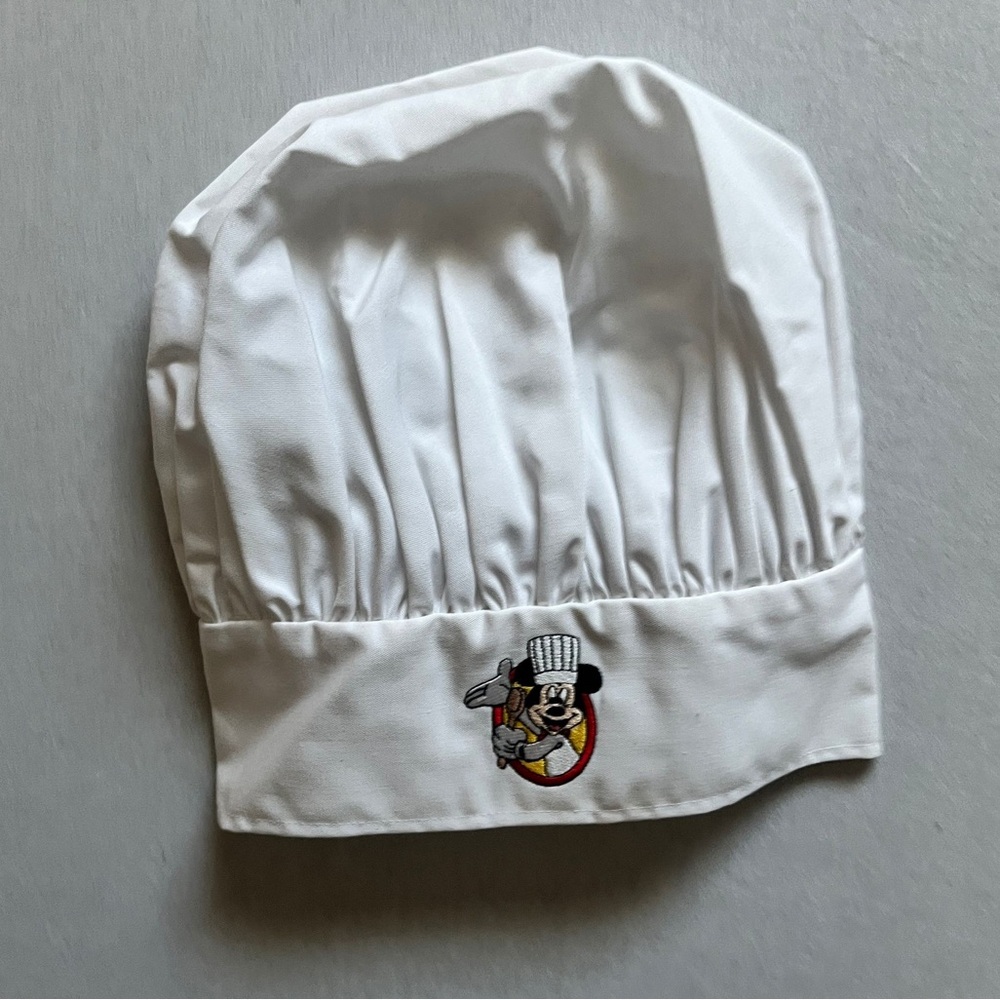 Disney Parks Mickey Mouse White Gourmet Best Of Chefs Hat Adjustable Rare